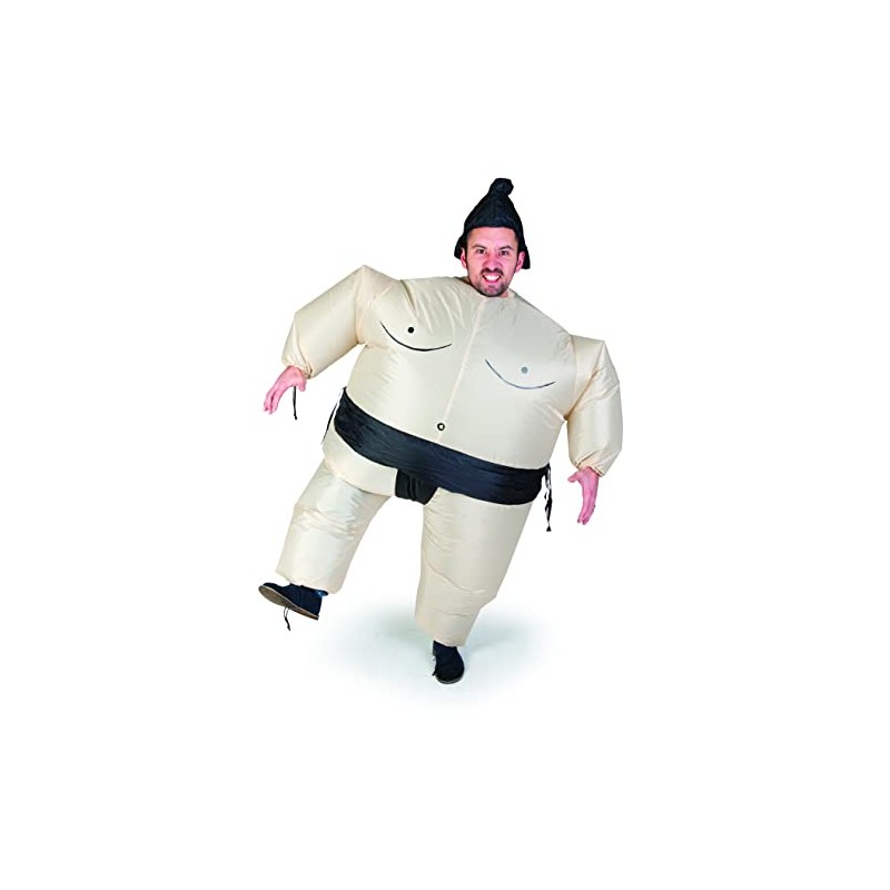 Funtime Gifts PT8200SU Sumo Inflatable Costume, Adults, Multicoloured, One Size