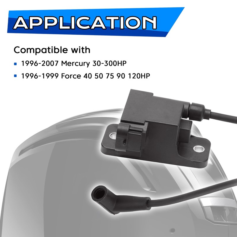 TEMSONE Outboard Ignition Coil CDM Module Compatible with 1996-2007 Mercury