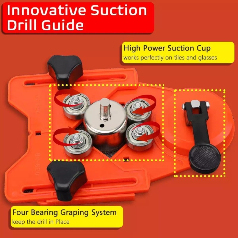 Lovly Kit 16 Brocas De Diamante Con Guía Para Cerámica,