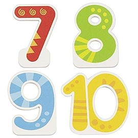 goki - Interchangeable Numbers 7, 8, 9, 10 Items for Birthday, Multicoloured (60713)