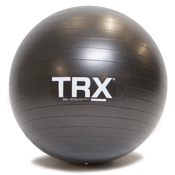 TRX Training Stability Ball, Balance Ball for Exercise, Workout Ball for Improving Posture and Core Strength, Yoga Ball for Gym, (55 cm)