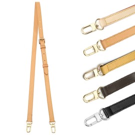 Senral Vachetta Leather Replacement Strap for Nano Noe Artsy Pochette Metis Alma BB Speedy 25 30 35 Bags Crossbody Straps with Clasp