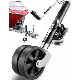 Kitvance Swivel Boat Trailer Jack for 2.4"-5.5" Trailer Tongues 12" Lift 2000 lbs Trailer