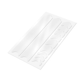 AlphaShield Bicycle Frame Protector, Chain Stays Protection Film, Sticker, Frame Protection, Carbon, MTB, BMX, Paint Protection Film, K099 (Transparent Matte)