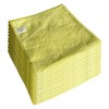 Pinochukka 10 Pack [40cm x 40cm] Multipurpose Yellow Microfibre Cleaning