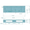 FEPS Strike Plate Room Door Angle Strike Plate with Dirt