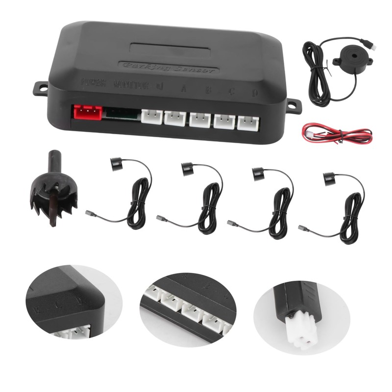 GLEAVI 12v Car Auto Reversing Sensor System with Proximity Sensors