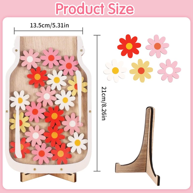 Flower Reward Jar – Reusable Flower Reward System for Chores,