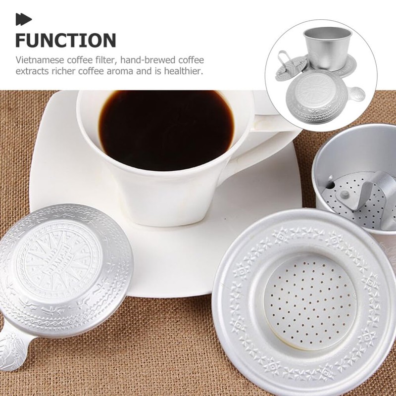 Angoily Vietnamese Coffee Filter, Stainless Steel Cup Coffee Filter Coffee