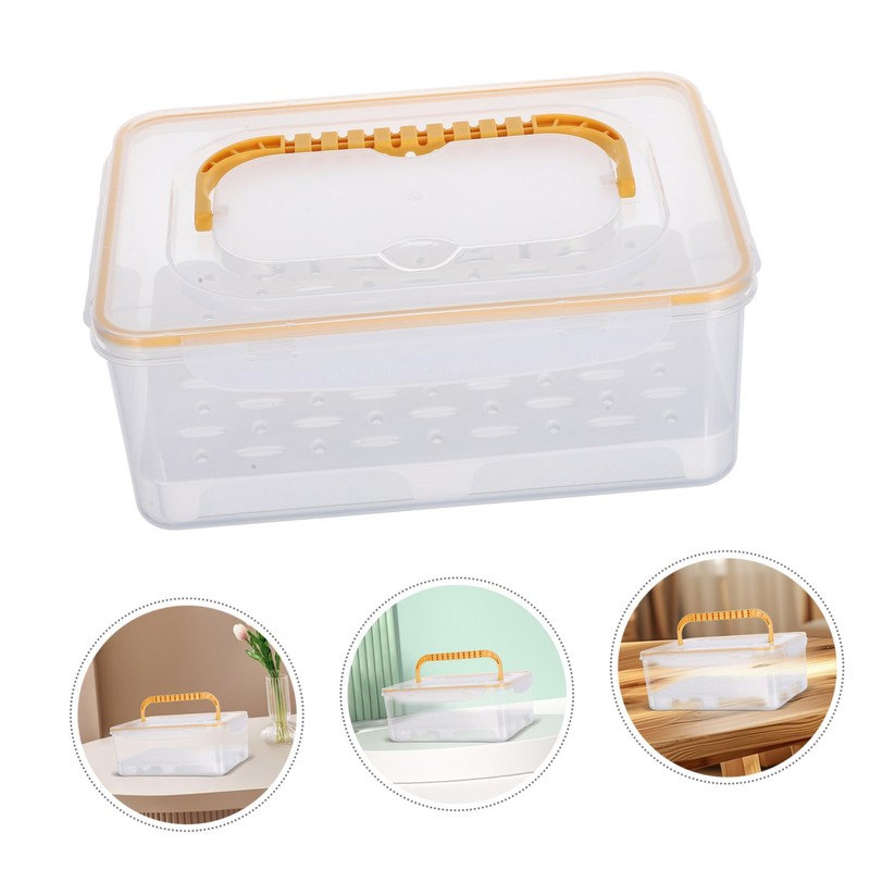 Cabilock Shot Glass Display Box Dustproof Glassware Storage Case with
