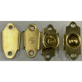 Furniture Knowledge Swivel Mirror Mounting Brackets Polished Brass Nickel angle tilt art picture new - Brass Plated