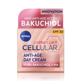 NIVEA NIVEA Cellular Expert Lift Anti-Age Day Cream 50ml, Anti-Wrinkle Cream with Pure Bakuchiol and Two Types of Hyaluronic Acid, Day Cream for Women, Anti-Ageing Face Cream