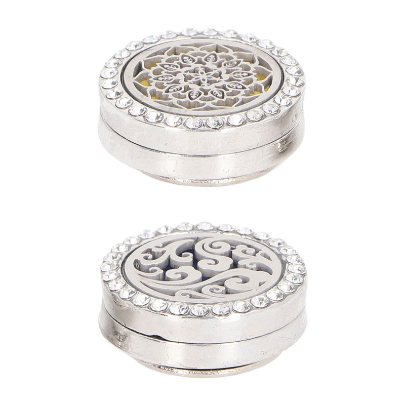 Car Essential Oil Diffuser Stainless Steel Compact Vent Clip Aromatherapy