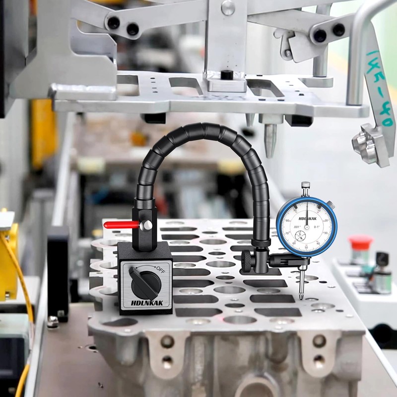 HDLNKAK Dial Indicator 0-1'' with Magnetic Base - Precision Machinist's