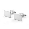 Longsing Men's Cufflinks Stainless Steel Pair Silver Classic Cufflinks Men's