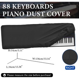 Musiin 88 Keys Piano Keyboard Dust Cover,Compatible With NI KONTROL S88 KORG SV-2 88, SV-2S 88, Luxury Chinlon Anti-dust & Scratch-proof, Smooth Touch & Custom Fit