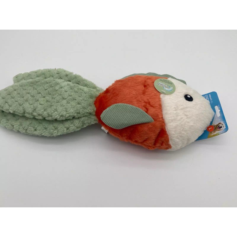Vibrant Life Cozy Buddy Gold Fish Dog Toy - SQUEAK