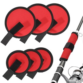 JUXYES Pack of 6 Fishing Lures Wraps, Reusable Lures and Hooks Covers, 6" 4" Lure Shield Bait Covers Sleeve Lure Wraps for Fishing Rod