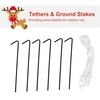 HOMCOM 6ft Christmas Inflatables Outdoor Decorations Reindeer, Blow-Up Yard Christmas