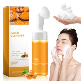 Hdaodao Turmeric Facial Cleanser, Turmeric Facial Wash, Turmeric Face Wash, Turmeric Facial Cleanser,Turmeric Foaming Cleanser for All Skin3.38 oz
