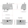 Aluminium Front Engine Coolant Expansion Reservoir Tank Compatible with Wrangler