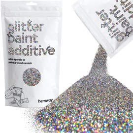 Glitter Paint for Walls Gun Metal Grey Holographic Additive Emulsion Latex Acrylic Sparkles Interior Painting 100g / 3.5oz