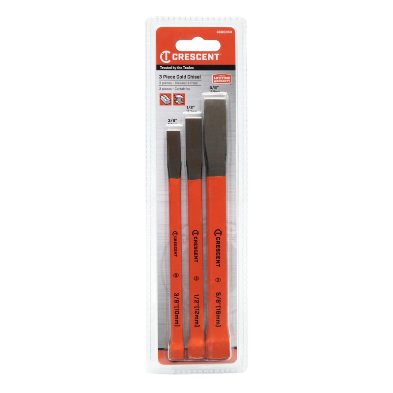 Crescent 3 Piece Set, 3/8", 1/2", 5/8" Chisel - CCOCHS3