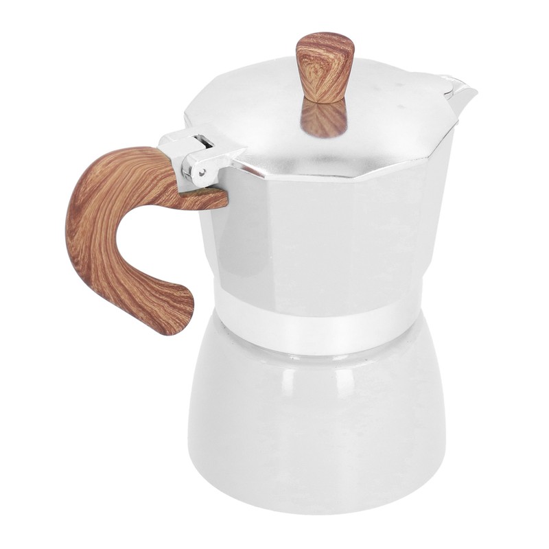 150ML Practical Aluminum Coffee Maker Octagonal Moka Coffee Pot for