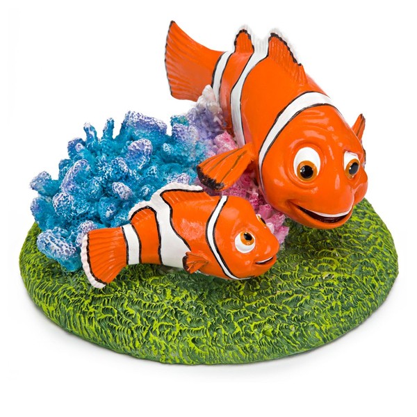 Penn-Plax Finding Nemo Resin Ornament, Nemo and Marlin, 6 Inch, Purple (NMR23)