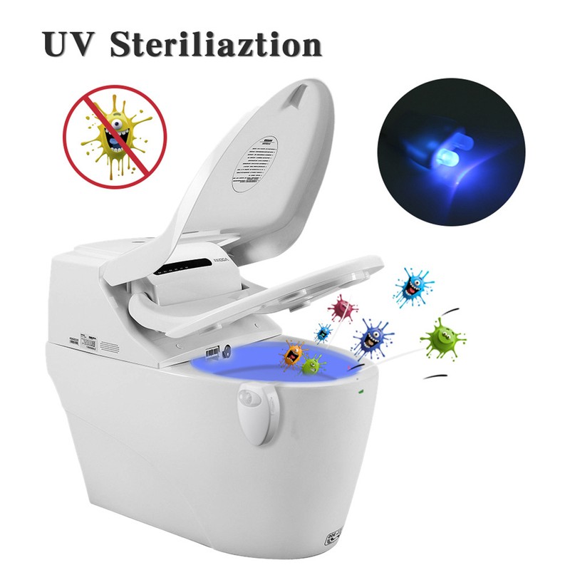 16 Color Bathroom Toilet Night Light UV Light USB Charging