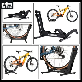 RTR BIKES Brutus Professional standing Bike Stand - Ideal for your garage, home or bike shop
