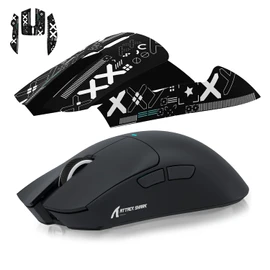 MAGIC-REFINER Attack Shark Gaming Mouse Anti-Slip Grip Tape, Compatible with Superlight Wireless pc Mouse,Sweat Resistant，Fine Feel,Cut to Fit，Cool Mouse Skins for Video Games/Office/Study(Black)