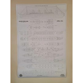 RMS Titanic Deck Plan: Easy-to-Frame, Detailed, & Accurate