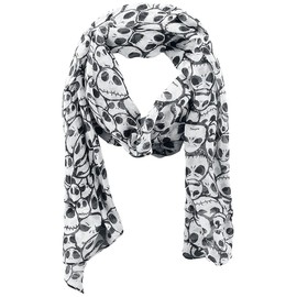 The Nightmare Before Christmas Jack Skellington Women's Scarf White/Black, white/black