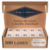 King C. Gillette King C. Gillette Double-Edge Safety Razor blades
