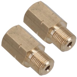 AB Tools Brass Brake Pipe Union Fitting Adaptor Metric M12 Male – M10 Female 2pc
