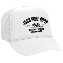 JOES SURF SHOP California Foam Snapback Trucker Hat White