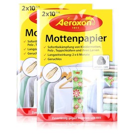 Aeroxon 40 Anti-Moth Sheets for Clothes 18 x 13 x 4 cm