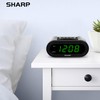 SHARP Digital Alarm with AccuSet - Automatic Smart Clock, Never