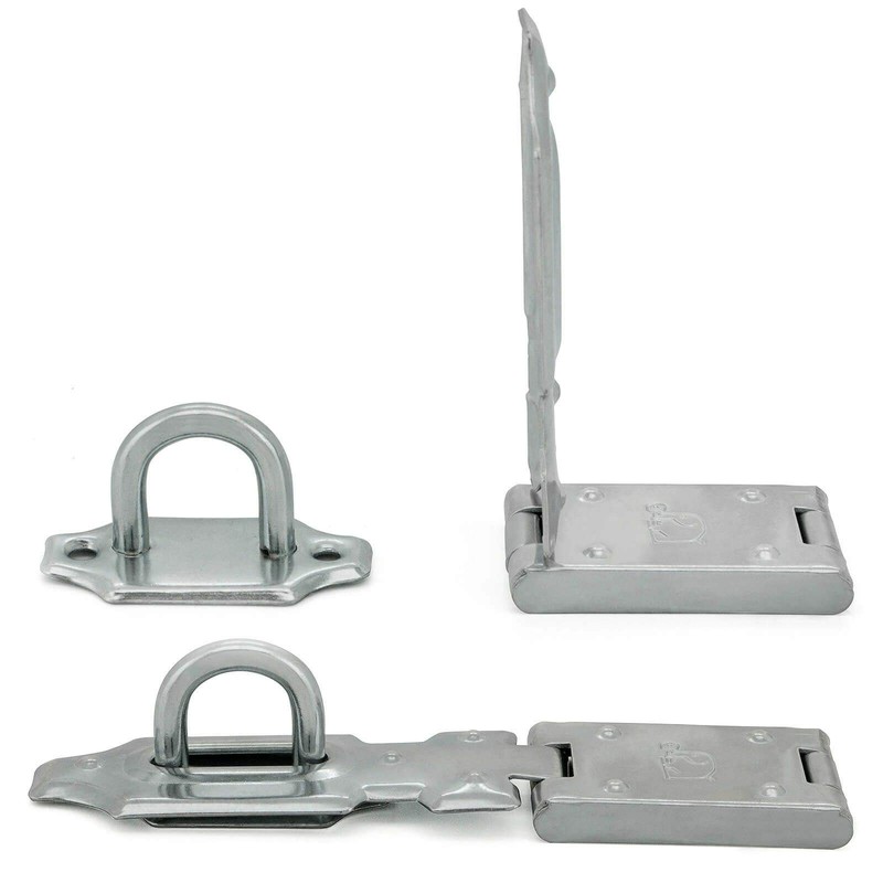 BASI® Safety Hasp for Padlock Various Lengths Galvanised Stainless Steel