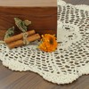 kilofly Crochet Cotton Lace Table Placemats Doilies Set, 4pc, Oblong,