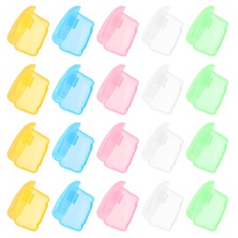 MAGICLULU Fundas Protectoras para Cabezales de Cepillo de Dientes 100 Piezas Colores Mixtos, Tapas Portátiles de PP para Viaje y Camping, Cubiertas Transpirables Reutilizables contra Polvo y Suciedad