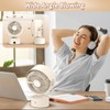 Yincook Desk Fans for Bedroom, 9-Inch Oscillating Air Circulator Fan,