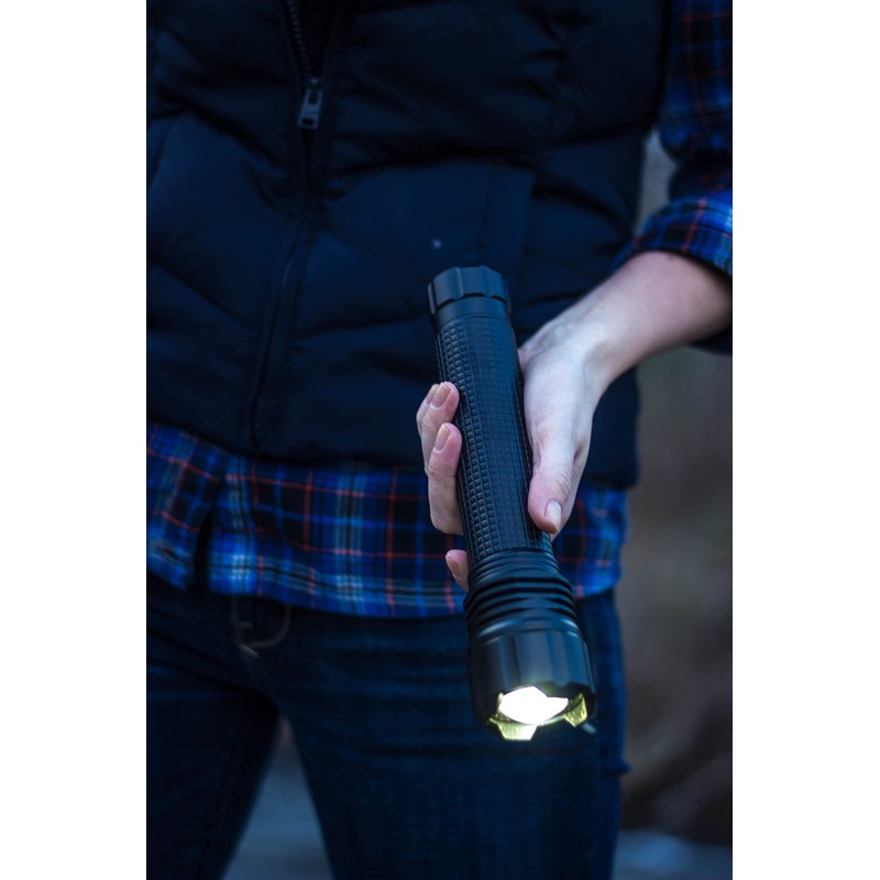 Stansport High-Powered Cree LED Tactical Flashlight, Black, One Size