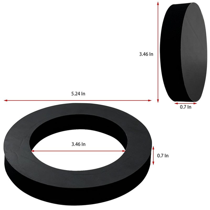 Trucktok Z1200-NEOSEAL-GSKT-4 4" Bonded Neo-Seal Closet Gasket Kit Replacement for