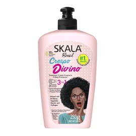 Scala Crespo Divino 3 in 1 Leave-In Cream for Curly Hair 250g / 스칼라 Crespo Divino 컬 헤어 용 3 in 1 리브 인크림 250g