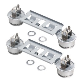 Canamax PACK OF 2 WB16K10026 Double Burner Assembly - Exact Replacement for GE Kenmore Hotpoint Ranges - Replaces 868697 AP2633210 WB16K10003