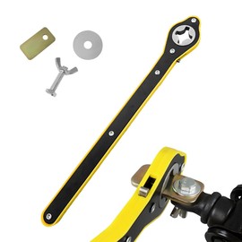 Gasedin Jack Ratchet Wrench, Car Steel Jack Long Handle Wrench Tool, 360° Rotating Labor-Saving Scissor Jack Wrench with Forward and Reverse Knobs, Universal Car Accessories (With Accessories)