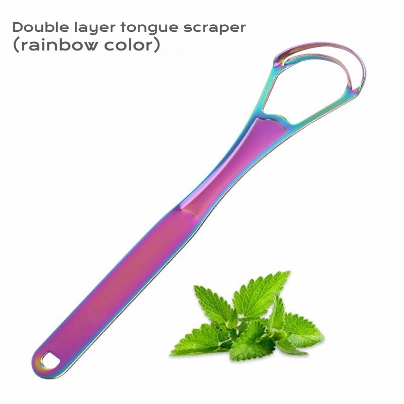Stainless Steel Tongue Scraper for Daily Oral Care – Reusable