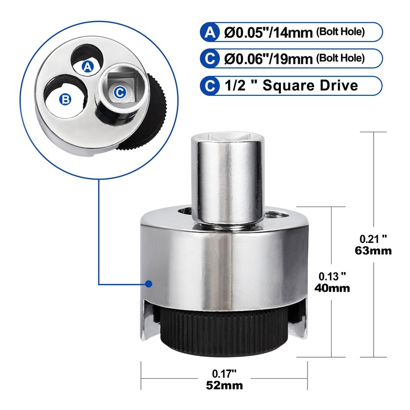 Spurtar Stud Remover Fit 1/4" to 3/4" (6 to 19mm)